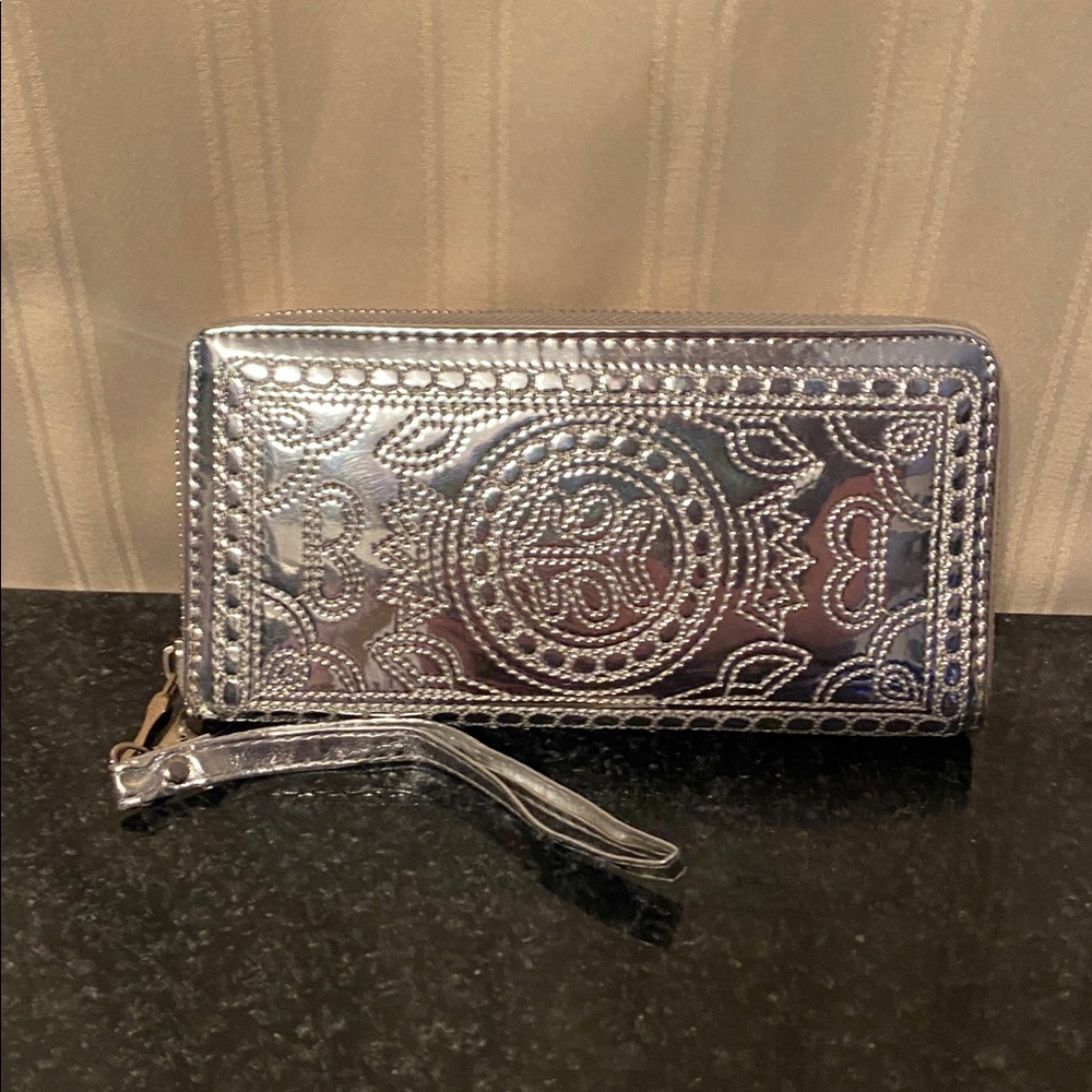 Silver Metallic Wallet